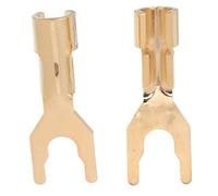 Operitacx 2pcs Speaker Wire Connectors Banana Plugs Hifi Audio y Spade Plugs Adapters for Home Theater Speakers Audio Amplifiers