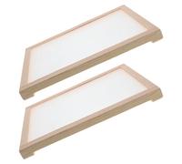 Operitacx 2pcs Stackable Wooden Herb Drying Rack Net Mesh with Well-ventilated Rectangular Design for Medicinal Plants and Incense Suitable for Outdoors and Balcony Use