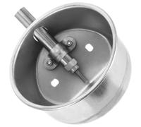 Operitacx 2pcs Stainless Steel Automatic Pig Water Bowls for Livestock with Large-capacity Design and Good Durability, round Shape Drinking Dispensers Suitable for Farm Animals