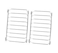 Operitacx 2pcs Stainless Steel Bread Rack Elegant Countertop Toast Storage Stand for Kitchen Easy to Clean Space Saving Toast Cooling Rack Durable Material Design
