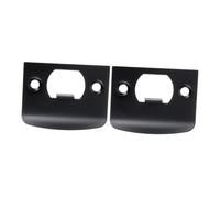 Operitacx 2pcs Stainless Steel Door Security Locks Plate with D-Shaped Dead Bolt Strike for Interior and Exterior Doors Latch Striker Plates with Knob Cover Easy Install Protective Hardware