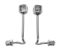 Operitacx 2pcs Stainless Steel Eyeglasses Nose Pad Holders with Screw Type Square Head Durable Replacement Nose Bridge Cushions for Glasses Frames Secure Fit for Daily Wear and Sports