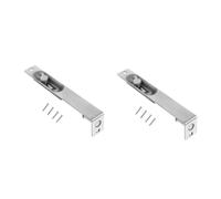 Operitacx 2pcs Stainless Steel Flush Bolt Door Lock Latch Concealed Fire Door Bolt Durable Rustproof Security Hardware with Easy Installation Professional Home Safety