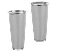 Operitacx 2pcs Stainless Steel Fuel Filter Strainer for Diesel Engines and Fuel Tanks, Cone Shaped Cylindrical Design with Fine Mesh, Reusable for Commercial and Marine Applications