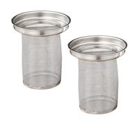 Operitacx 2pcs Stainless Steel Tea Infuser for Loose Leaf and Herbal Teas with Fine Mesh Filter, Washable Design, Efficient Filtration, Suitable for Teapots and Outdoor Travels