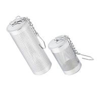 Operitacx 2pcs Stainless Steel Tea Strainer Tea Holder Fine Filtration Sturdy Silver for Home and Office Brewing