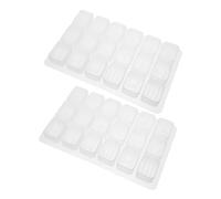 Operitacx 2pcs Standard Silicone Mahjong Molds Non Stick DIY Crafts for Chinese Mahjong Tile Resin Casting for Home Entertainment Game Compatibility
