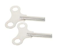 Operitacx 2Pcs Steel Clock Winding Keys for Vintage Desk Clocks Practical Scraping Design Diameter Durable Clockwork Tool for Easy Repair and Maintenance