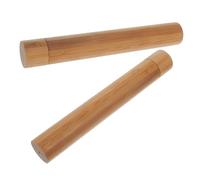 Operitacx 2pcs Sustainable Bamboo Paper Poster Tube with Protective Sealed Caps Compact Lightweight Artwork Transport Cylinder for Mailing Storage and Organization of Documents and