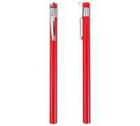 Operitacx 2pcs Thermometer Probe Protector Hard Case with Metal Clip for Meat and Kitchen Thermometers, Red Dustproof Storage Sheath Suitable for Bbq and Baking Use