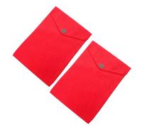 Operitacx 2pcs Tibetan-Style Red Scripture Storage Bags for Buddhist Texts and Religious Books, Velvet Protective Pouches with Pen Holder, Portable Bible and Prayer Beads Carrying Cases