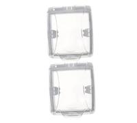 Operitacx 2pcs Transparent Outdoor Doorbell Cover Rain Protector for Access Control Machines Easy Installation Splash Doorbell Shield Suitable for Home and Office