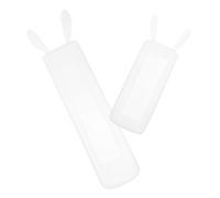 Operitacx 2pcs Transparent Silicone Remote Control Cover Slip Grip Protector for Tv Air Conditioner Remote Seamless Operation Easy to Clean Replacement