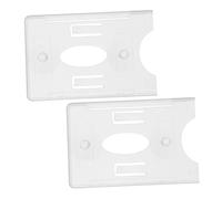 Operitacx 2pcs Transparent Windscreen Permit Holder with Suction Cup Mount Durable Car Driving License and Toll Pass Card Holder for Stable Use Parking Areas