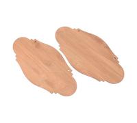 Operitacx 2pcs Unfinished Wood Hanging Signs Rustic Blank Plaques for DIY Craft Projects Home Office Decor Vintage Style Durable Wooden Boards for Writing Drawing