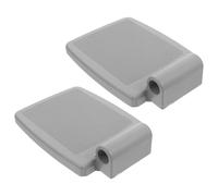 Operitacx 2pcs Universal Wheelchair Footrest Replacement Pedals Gray Elevating Footplates for Elderly Mobility Aid Wheelchair Parts Compatible with Most Models