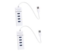 Operitacx 2pcs USB Hub Port Splitter High Speed Multi USB Port Adapter for Desktop and Laptop Use