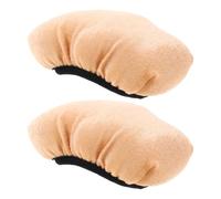 Operitacx 2pcs Velvet Crutch Pads for Underarm Support Lightweight and Anti-slip Soft Cushion Replacement for Elderly Walking Sticks and Crutches Comfort Accessories