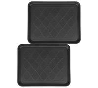 Operitacx 2pcs Versatile Storage Tray Plastic Shoe Boot Tray Bonsai Mat for Mudroom Entryway for Boot Mats Pet Food Clean Shoes Stuff Storage