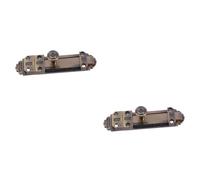 Operitacx 2pcs Vintage Style Solid Alloy Door Latch Lock Slide Bolt Durable Security Sliding Lock for Wooden Doors Bathroom and Gate Ergonomic Design Easy Installation Safe Safety Bolt