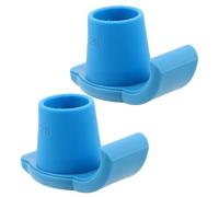 Operitacx 2pcs Walker Skis Glide Replacement Foot Pads for Seniors and Disabled, Nonstick Nylon and TPR Material with Shock Absorbing Feature, Easy-Install Walker Feet Glides for Outdoor Use