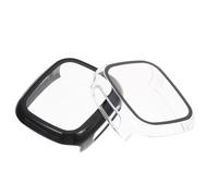 Operitacx 2pcs Watch Screen Protector and Hard PC Cover for Play Smartwatch Scratch Resistant Easy Install Protective Case with Curved Edge Guard Black and Transparent