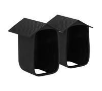 Operitacx 2pcs Weatherproof Security Camera Covers Outdoor Protector Case Compatible with Eufy Silicone Casing for Rain Sun Scratch Protection