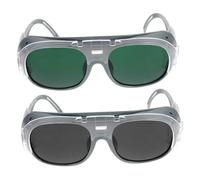 Operitacx 2pcs Welding Glasses Polished Eyes Goggles with Vent Design Double Protection Abs Safety Work Eye Protector for Electric Gas Shielded Argon Arc Welding Cutting and Grinding
