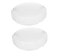 Operitacx 2pcs White Round Flush Ceiling Lamp Shades with High Light Transmission Plastic Material, Versatile Compatibility, Sl nd Elegant Design for Bedroom and Hallway Lighting