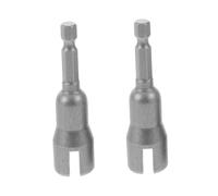 Operitacx 2pcs Wing Nut Driver Socket Set High Carbon Steel Durable Power Tool Adapter Compatible with Electric Screwdrivers and Manual Tools for Panel Nuts Bolts Shutters Maintenance