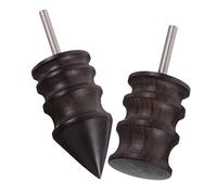 Operitacx 2Pcs Wooden Leather Burnisher Handicraft Polishing Rods for Rotary Tool DIY Leather Edge Burnishing Tool for Smooth Finish and Crafting Projects