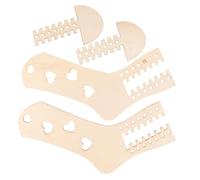 Operitacx 2pcs Wooden Sock Blockers for Knitting DIY Woven Stocking Display Models Hand Knitting Sock Molds Heart Shape for Crochet and Stocking