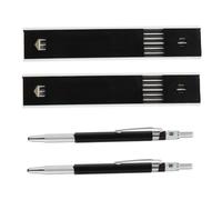 Operitacx 2sets 2B Mechanical Pencil with 24 Refills, Draft Drawing Marking Sketching Pencil Non-Slip Grip for Carpenter Engineer Artist