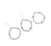 Operitacx 2sets Assorted Color Pearls Phone Lanyards Creative Phone Straps for Cellphones Cameras Lightweight Items Durable Slip Easy Installation Disassembly 3pcs*2