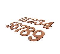 Operitacx 2sets Wooden Numbers Educational Toys DIY Craft for Boys and Girls Home Decor Mathematics Number Shaped Ornaments