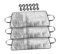 Operitacx 3 Pcs Air Conditioner Covers for Outside Units - 37x18in Mini Split Ac Cover - Top Universal Aluminum Foil Defender for All Seasons Air Conditioner