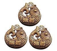 Operitacx 3 Pcs Creative Fish Shape Copper Keychain Pendant Key Ring for Bags and Keys Unique Vintage Style Design Practical and Chic Gift Accessory