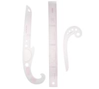 Operitacx 3 Pcs Plastic Clothing Curve Ruler Set, Sewing French Curve Rulers for Pattern Making and Tailoring, Easy Measurement for Beginners,
