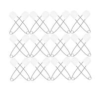 Operitacx 30 Pcs Baby Safety Pins Multi-use Cloth Diaper Pins Zinc Alloy and Pp Material White Safety Fasteners for Baby Necessities and Wipes, for Parents
