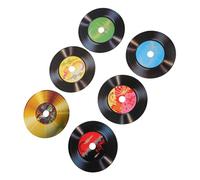 Operitacx 30 Sheets Vintage Vinyl Record Wall Stickers Paperboard Retro Music Decals for Living Bar Home Decor Party Decoration Tear Resistant and Fade Resistant