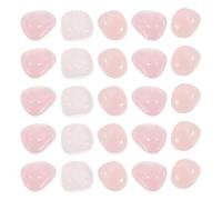 Operitacx 300g Rose Quartz Crystals Natural Tumbled Stones Polished Irregular Pebble Shape Natural Luster for Feng Shui and Vase Fish Tank Decor