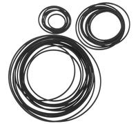 Operitacx 30pcs 1.2mm Square Folded Rubber Cassette Tape Recorder Belts 30-135mm Replacement for Cassette Player, Dvd Drive, Minidisc Recorder Maintenance