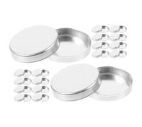 Operitacx 30pcs Eyeshadow Pan Empty Blusher Pan 0.75x0.75x0.12in Aluminum round Packing Cosmetics Products Easy to Carry Stylish Design for Female Family Members Outdoor Travel
