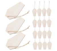 Operitacx 30pcs Halloween Tombstone Wood Cutouts for Crafts Unfinished Natural Wooden Shapes Paintable DIY Wood Chips for Spooky Decorations Lightweight Rustic Halloween Party Supplies