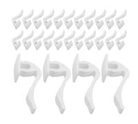 Operitacx 30pcs Heavy Duty Plastic Bathroom Radiator Towel Hooks 6.2mm Radiator Clothes Hangers for Wall Mounted Towel Racks Suitable for Bathroom Storage and Bathrobe Hanging