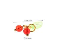 Operitacx 30pcs Red Cherry Charms DIY Fruit Pendants for Jewelry Making Durable Vibrant Beads for Bracelet Necklace Earrings Versatile Lucky Charm Phone and Purse Decoration