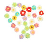 Operitacx 30pcs Resin Daisy Charms for Phone Case Decor Durable Flower Ornaments for DIY Hair Accessories Lightweight Craft Supplies for Women
