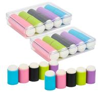 Operitacx 30pcs Sponge Heads for Nail Art Dotting Pen Shadow Pen 1.18x0.75x0.75in Easy to Handle Easy to Change Professional Use for Acrylic Nail False Tips and UV Gel