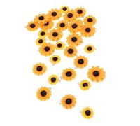 Operitacx 30Pcs Sunflower Resin Flower Charms for Jewelry Making Durable Bracelet Connectors for DIY Crafting Keychains Earrings More