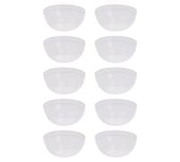 Operitacx 30pcs White Translucent Pvc DIY Facial Mask Mixing Bowls, Anti-drop Modulating Beauty Mask Bowls for Spa and Home Skin Care Tools